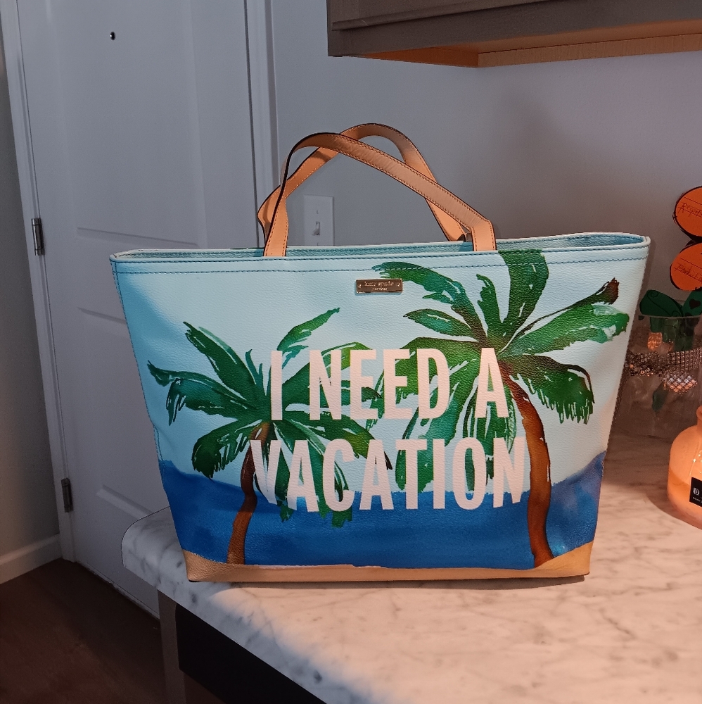 Kate Spade "I Need A Vacation" Tote